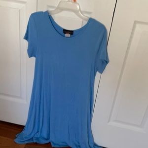Blue t-shirt dress